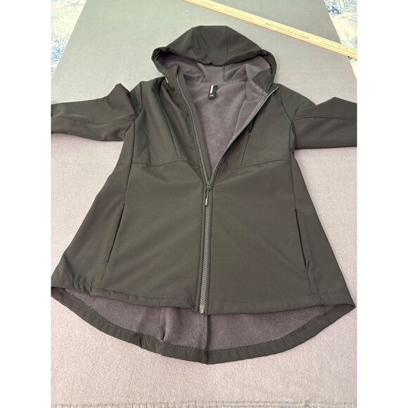 Mondetta Womens Black Hooded Softshell Jacket With Zippered Pockets Size M - Picture 5 of 11